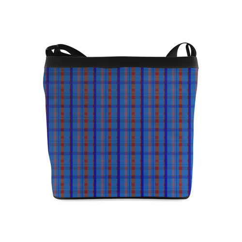 Royal Blue Plaid Hipster Style Crossbody Bags (Model 1613)