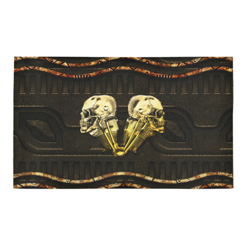 Awesome mechanical skull Azalea Doormat 30" x 18" (Sponge Material)