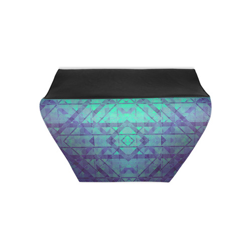 Sci-Fi Dream Blue Geometric design Clutch Bag (Model 1630)