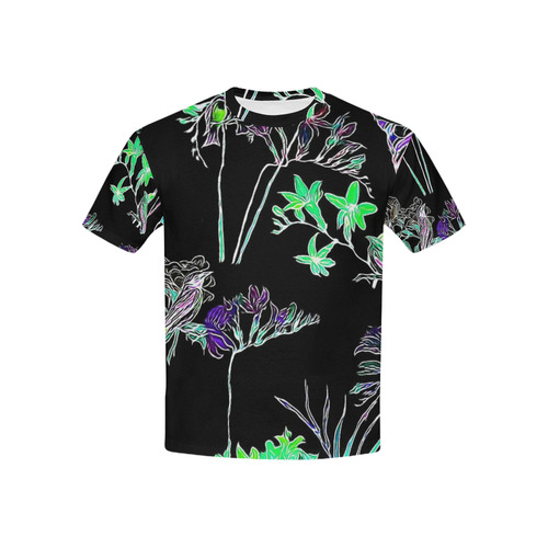 Flowers and Birds C by JamColors Kids' All Over Print T-shirt (USA Size) (Model T40)
