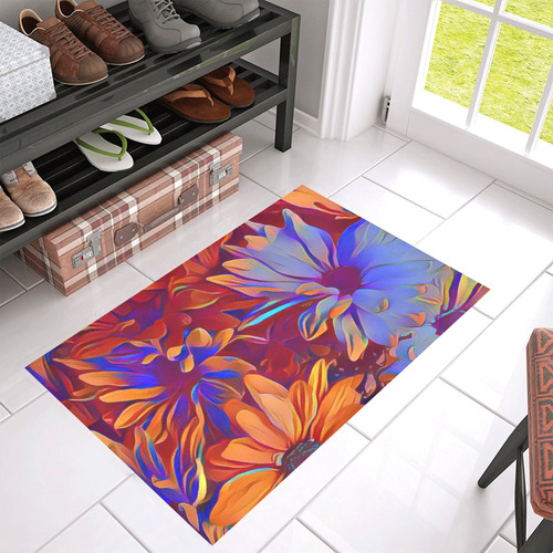 Amazing Floral 27 A by FeelGood Azalea Doormat 30" x 18" (Sponge Material)