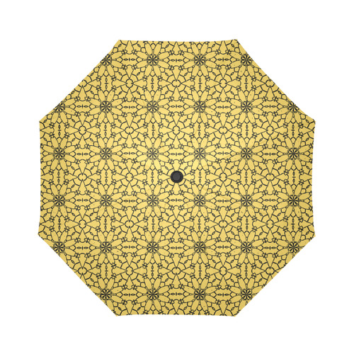 Primrose Yellow Lace Auto-Foldable Umbrella (Model U04)