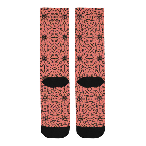 Peach Echo Lace Trouser Socks