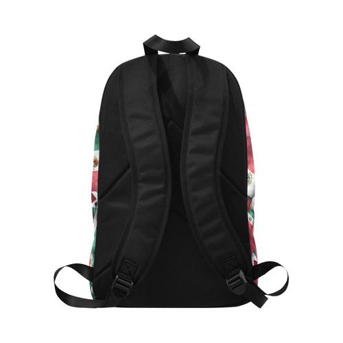 Grunge-Style Mexican Flag of Mexico Fabric Backpack for Adult (Model 1659)