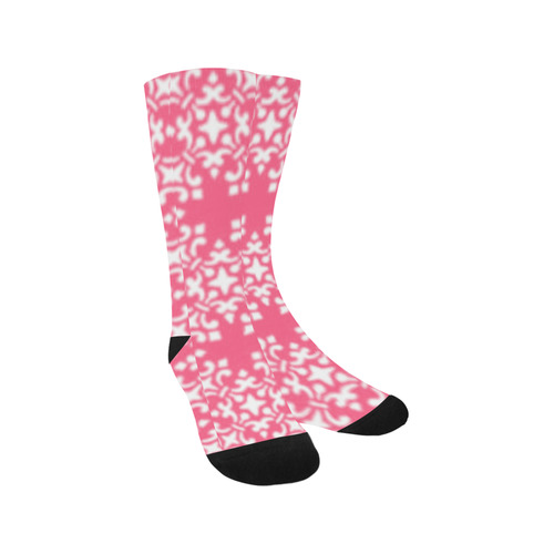 Pink Damask Trouser Socks