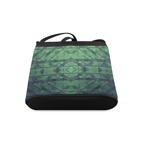 Sci-Fi Green Monster  Geometric design Crossbody Bags (Model 1613)