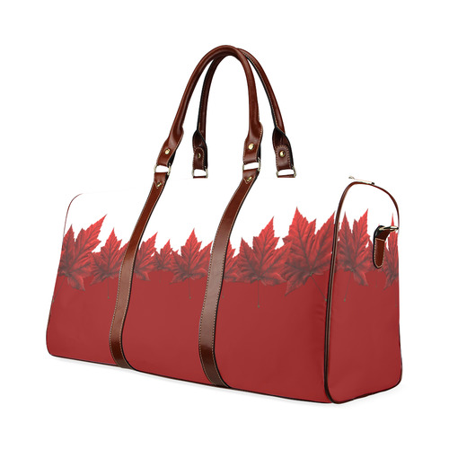 Red Maple Leaf Travel Bags Canada Souvenirs Waterproof Travel Bag/Small (Model 1639)