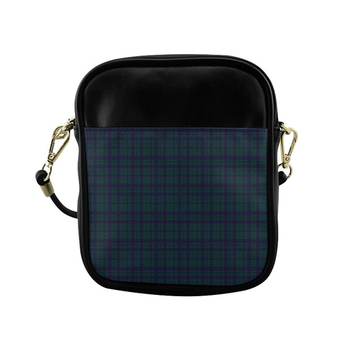 Green Plaid Rock Style Sling Bag (Model 1627)