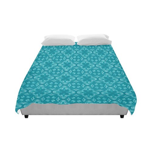 Turquoise Shadows Duvet Cover 86"x70" ( All-over-print)