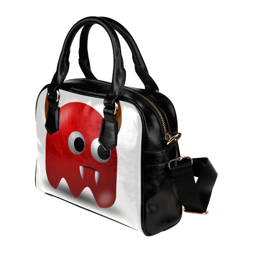 Cute Red Devil Cartoon Shoulder Handbag (Model 1634)