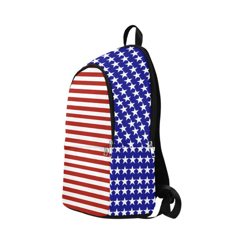USA Patriotic Stars And Stripes Fabric Backpack for Adult (Model 1659)