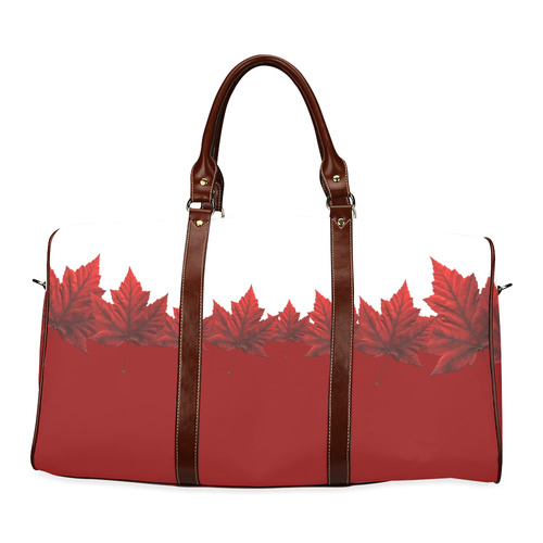 Red Maple Leaf Travel Bags Canada Souvenirs Waterproof Travel Bag/Small (Model 1639)