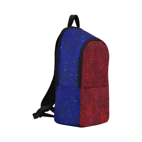 Sparkle Blue And Red Glittery Fabric Backpack for Adult (Model 1659)