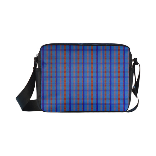 Royal Blue Plaid Hipster Style Classic Cross-body Nylon Bags (Model 1632)