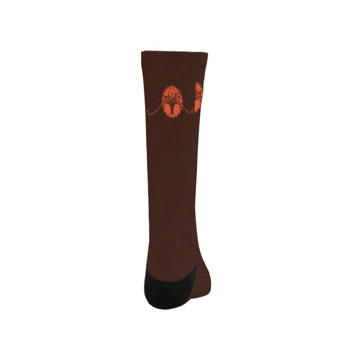 Flame Floral Chalkboard Trouser Socks