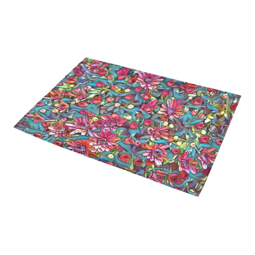 lovely floral 31A Azalea Doormat 24" x 16" (Sponge Material)