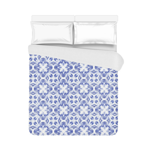 Shadows of Sapphire Blue Duvet Cover 86"x70" ( All-over-print)