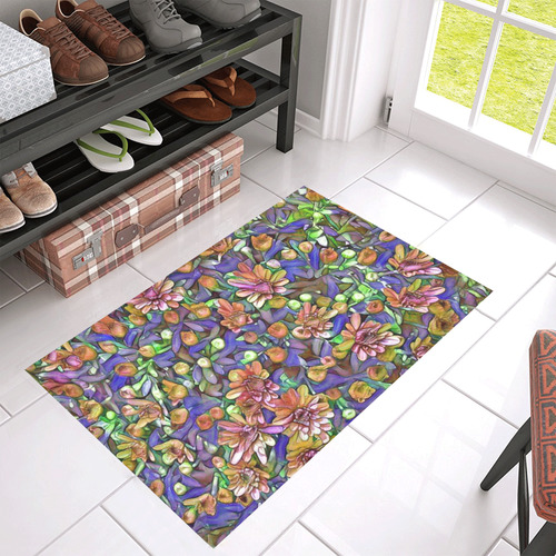 lovely floral 31B Azalea Doormat 30" x 18" (Sponge Material)