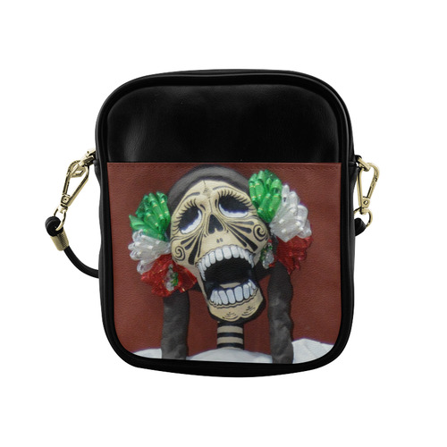 Day of the Dead La Catrina Calavera Sling Bag (Model 1627)