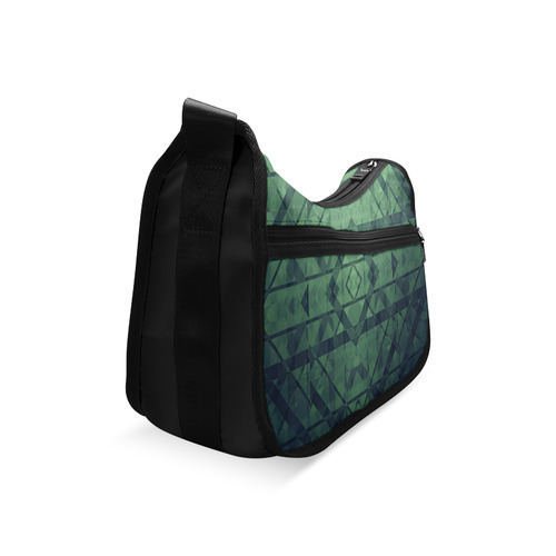 Sci-Fi Green Monster  Geometric design Crossbody Bags (Model 1616)