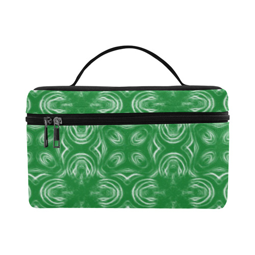 Green Shadows Cosmetic Bag/Large (Model 1658)