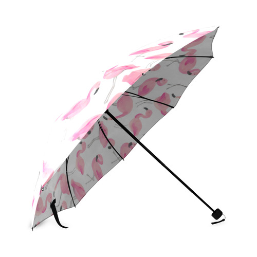 Pink Flamingos Foldable Umbrella (Model U01)