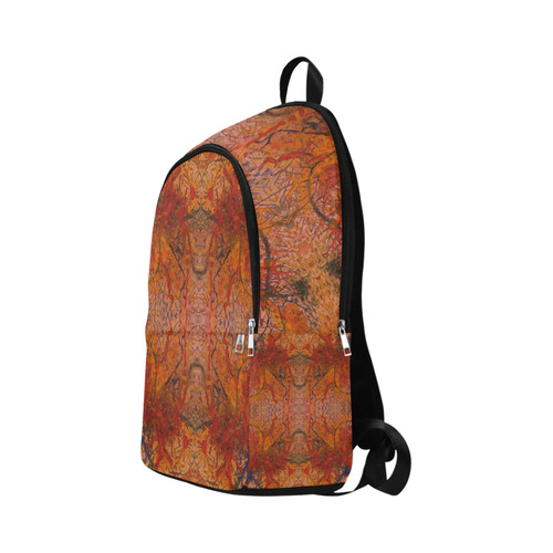 Aflame with Flower Art Fabric Backpack for Adult (Model 1659)