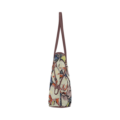 Floral Art Studio 28216B Clover Canvas Tote Bag (Model 1661)