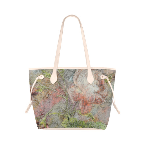 vintage roses Clover Canvas Tote Bag (Model 1661)