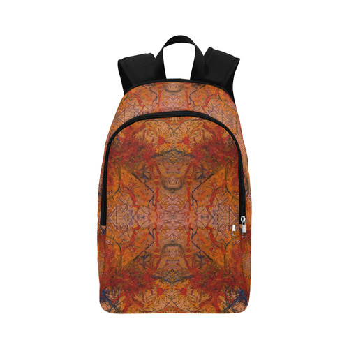 Aflame with Flower Art Fabric Backpack for Adult (Model 1659)