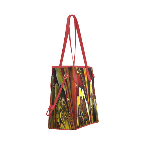 marbled fractal 417 A by JamColors Clover Canvas Tote Bag (Model 1661)