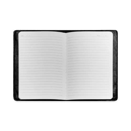 black and white paisley Custom NoteBook A5