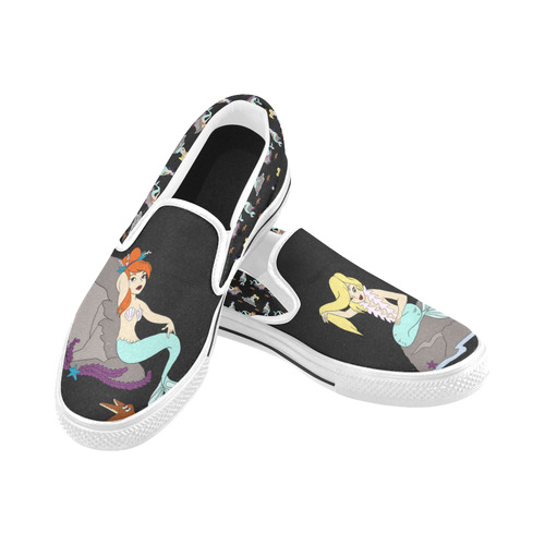 neverland Women's Unusual Slip-on Canvas Shoes (Model 019)