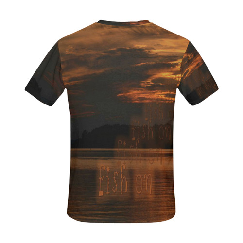 GONE FISHIN All Over Print T-Shirt for Men (USA Size) (Model T40)