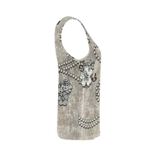 Decorative design, damask All Over Print Tank Top for Women (Model T43)