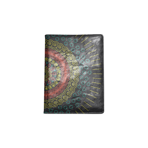 yellow with red mandala circular Custom NoteBook B5