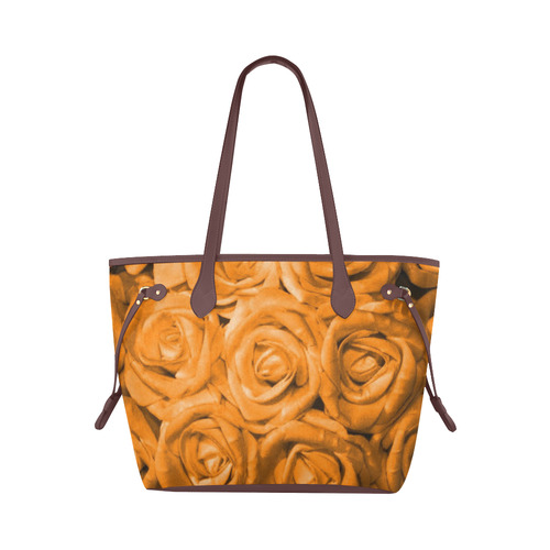 gorgeous roses M Clover Canvas Tote Bag (Model 1661)