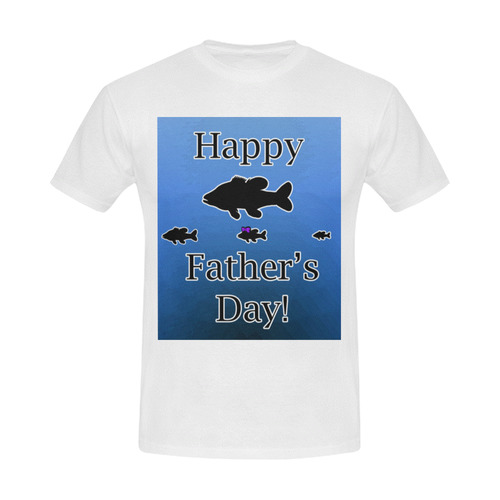 Father's Day Fish Men's Slim Fit T-shirt (Model T13)