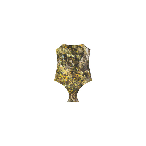 Golden stone texture Strap Swimsuit ( Model S05)