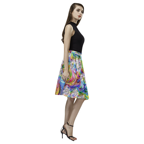 gorgeous Fractal 175 B by JamColors Melete Pleated Midi Skirt (Model D15)