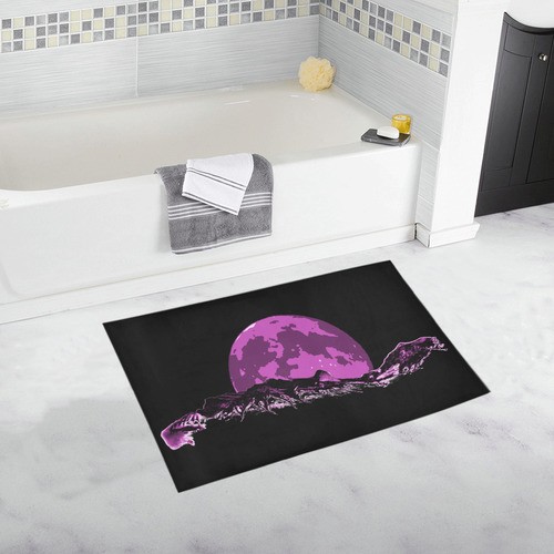 Big Moon Mountain Bath Rug 20''x 32''