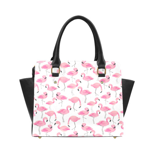 Pink Flamingos Classic Shoulder Handbag (Model 1653)