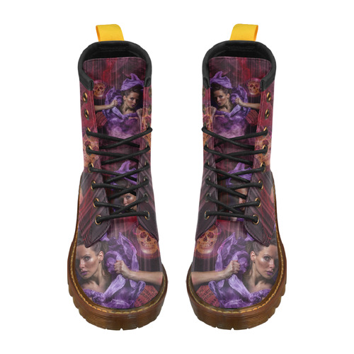 Awesome Witches Ritual High Grade PU Leather Martin Boots For Women Model 402H