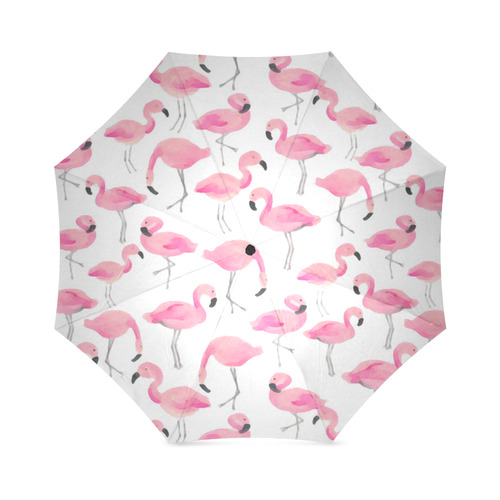 Pink Flamingos Foldable Umbrella (Model U01)