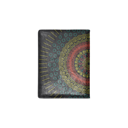 yellow with red mandala circular Custom NoteBook B5