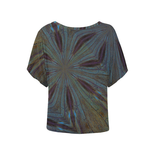 ERTH Women's Batwing-Sleeved Blouse T shirt (Model T44)