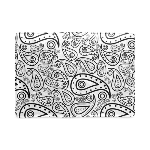 black and white paisley Custom NoteBook A5