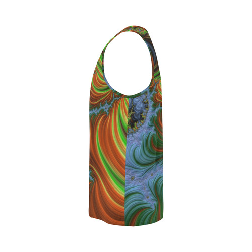 gorgeous Fractal 177 A by JamColors All Over Print Tank Top for Men (Model T43)