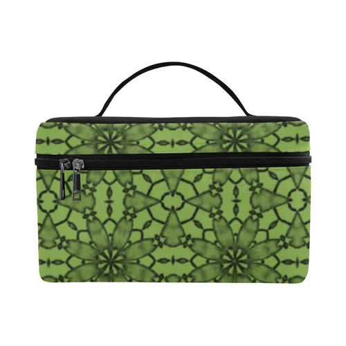 Greenery Lace Cosmetic Bag/Large (Model 1658)