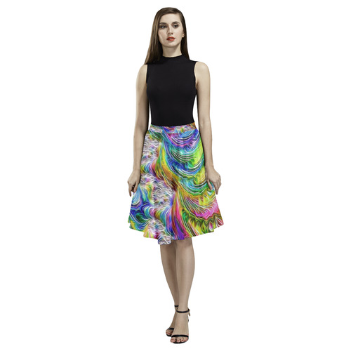 gorgeous Fractal 175 B by JamColors Melete Pleated Midi Skirt (Model D15)